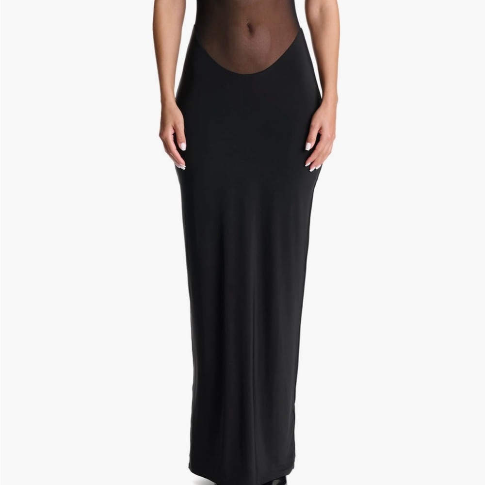 Elegant sexy Black Maxi dress